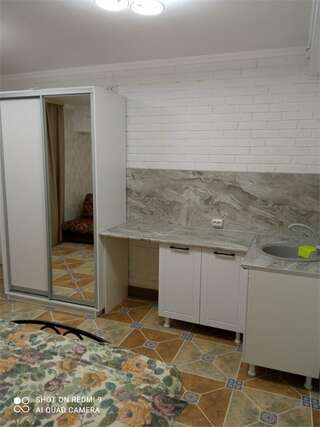 Гостиница Садко Кропоткин Двухместный номер с кухней (с двухспальной кроватью) улучшенный № 101-2